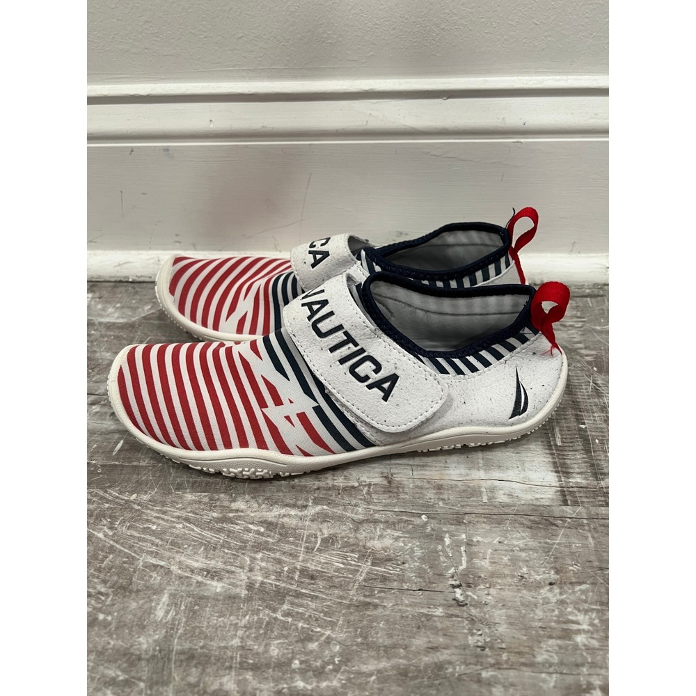 Nautica Arlene Women's Water Shoes Size 8 White Red Striped Nautical Beach - Picture 6 of 14